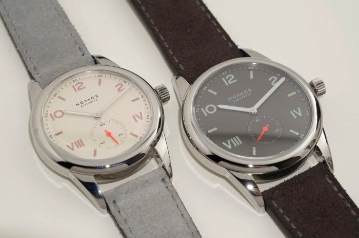 Nomos Club Campus ($1,500) and Nomos Club 38 Campus Nacht ($1,650) Nomos Club Campus ($1,500) and Nomos Club 38 Campus Nacht ($1,650)