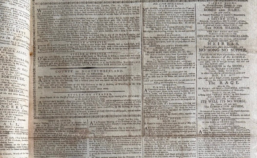 Auction shines light on 18th century North East life