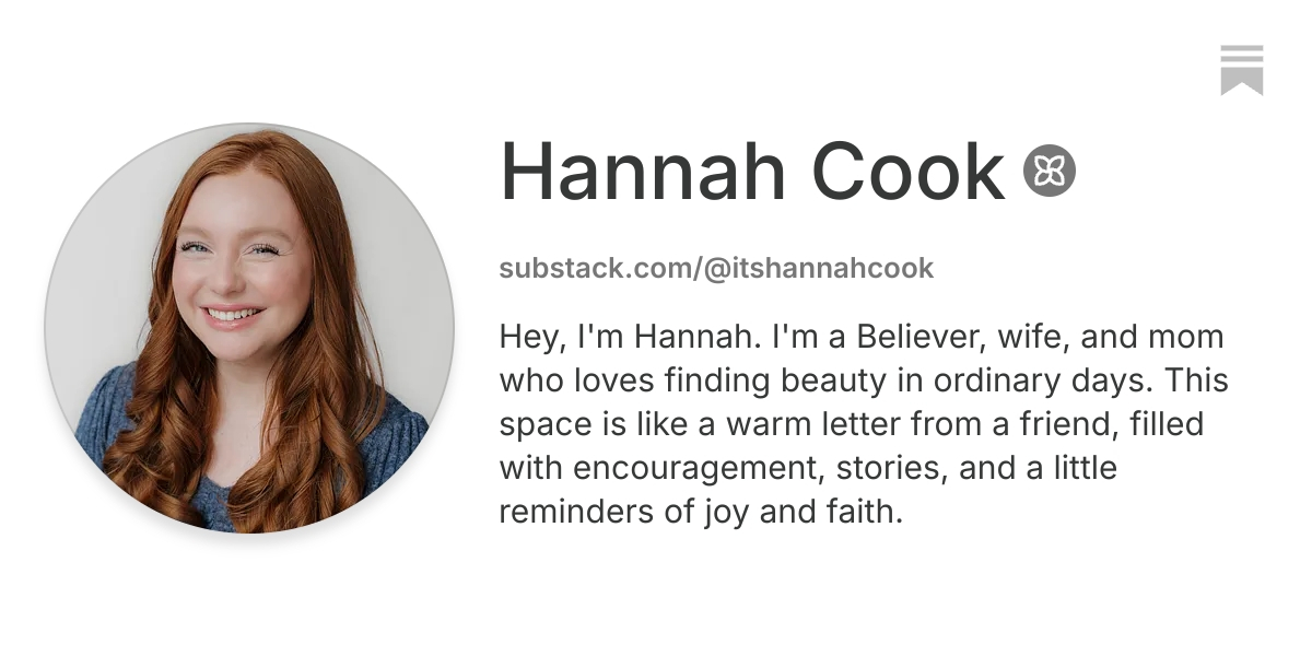 Hannah Cook | Substack