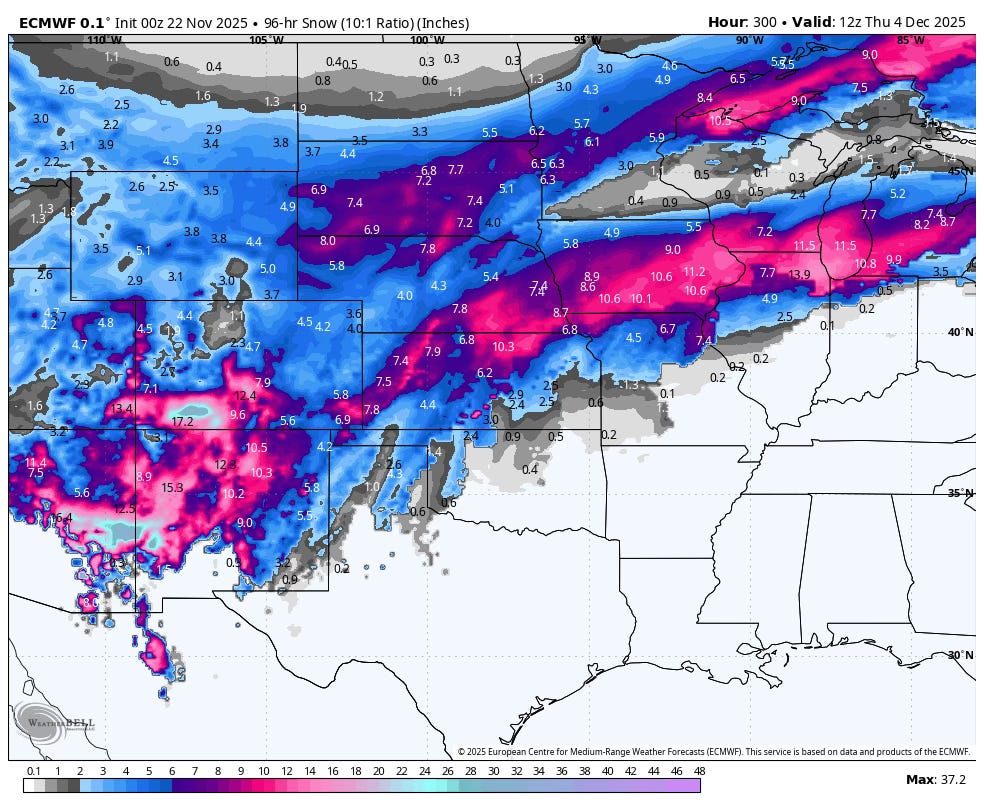 Post Thanksgiving Winter Storm - Midwest Weather