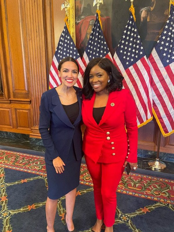 Jasmine Crockett on X: "Young, progressive, & elected. ✨ @AOC  https://t.co/N9KcB36Bg7" / X