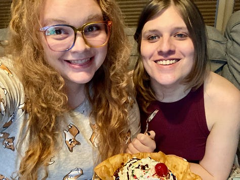 pictures of my partner and i at ages ~20, ~24, and ~31