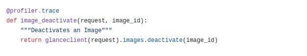 Deactivate image code