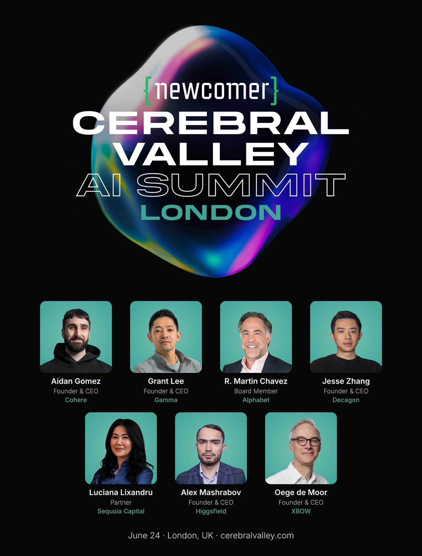 We're Back. The Cerebral Valley AI Summit Returns to London on June 24.