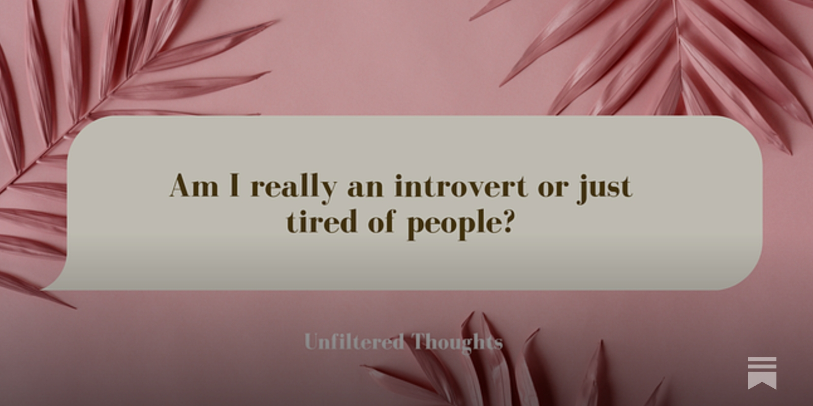 Time to recharge! #introvert #selfcare, image size:1600x800