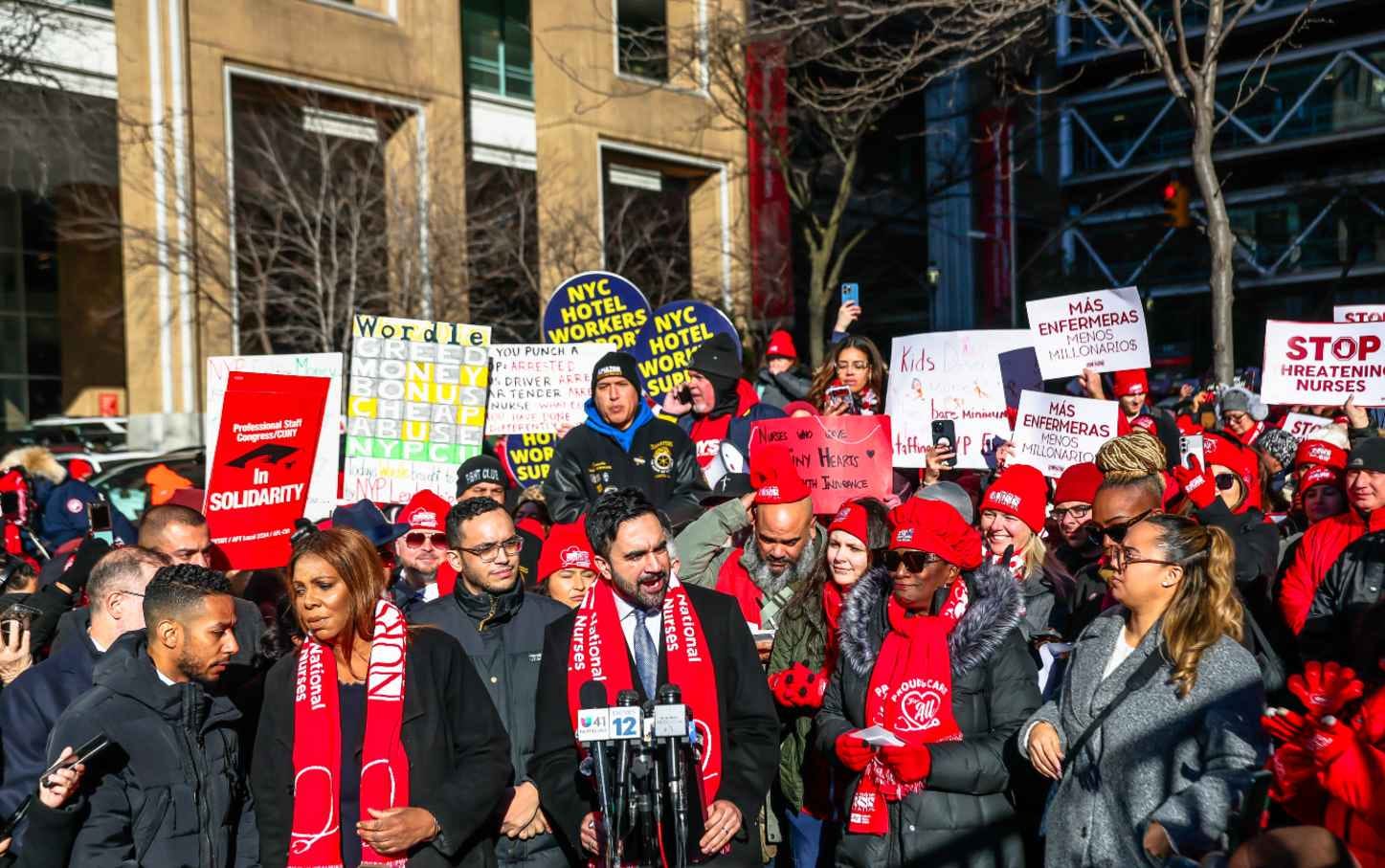 Mamdani Nurse Strike Columbia University