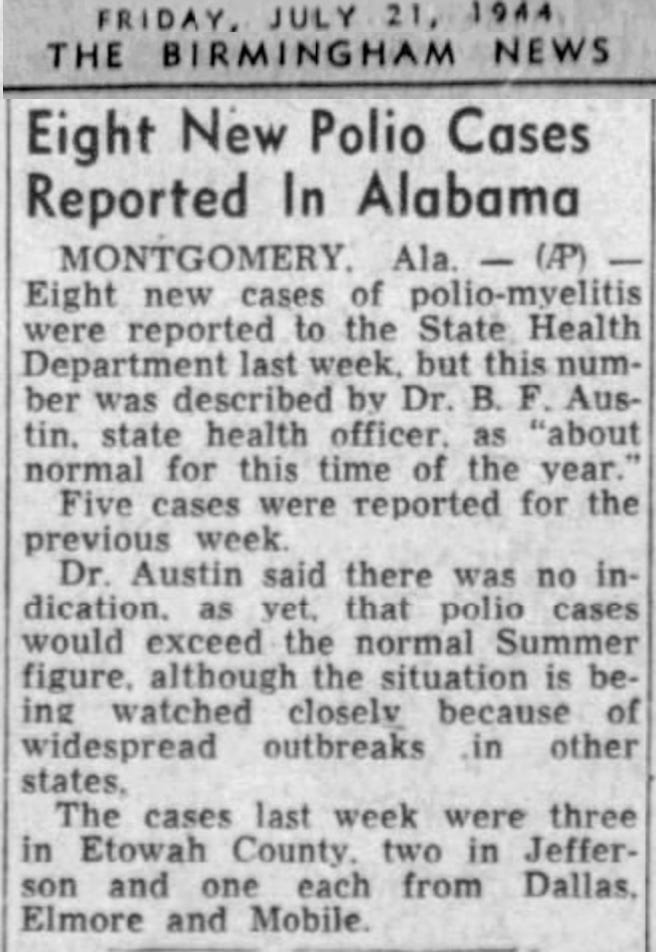 Mitch McConnell’s father was away fighting in WWII when he got polio. His mother cared for him alone, taking him to the Warm Springs polio rehab center for two years for physical therapy. And yes, there are many documented cases of polio in Alabama when Mitch McConnell got sick. Mitch McConnell’s father was away fighting in WWII when he got polio. His mother cared for him alone, taking him to the Warm Springs polio rehab center for two years for physical therapy. And yes, there are many documented cases of polio in Alabama when Mitch McConnell got sick.