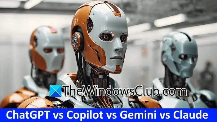 ChatGPT Copilot Gemini and Claude AI Tools Compared ChatGPT Copilot Gemini and Claude AI Tools Compared
