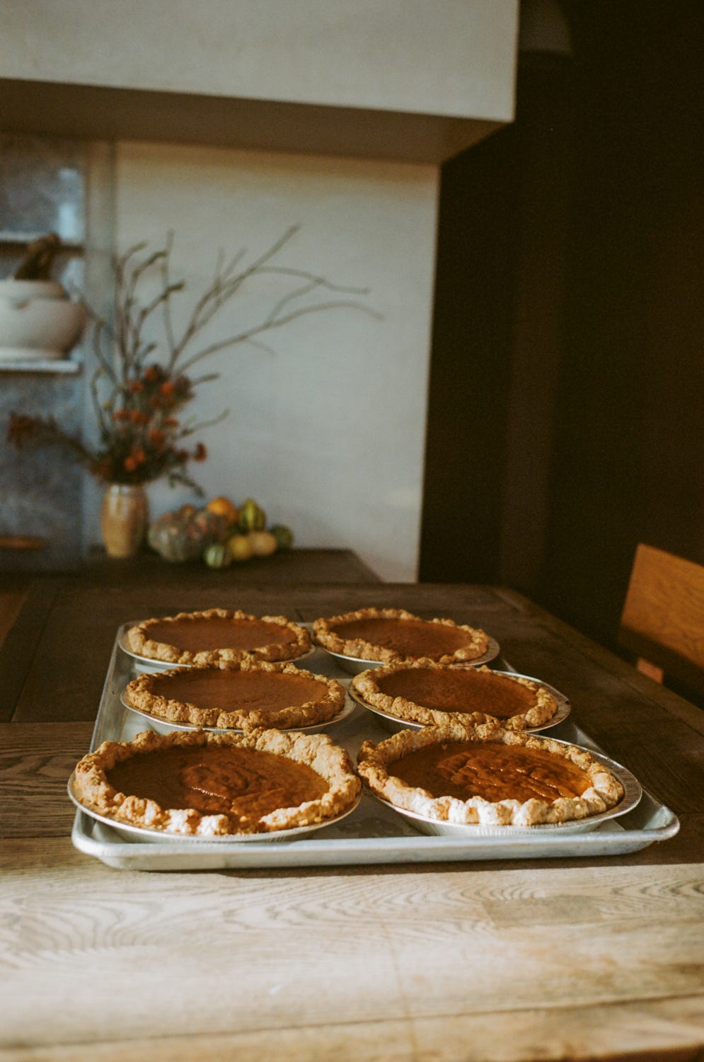 Finished pumpkin pies