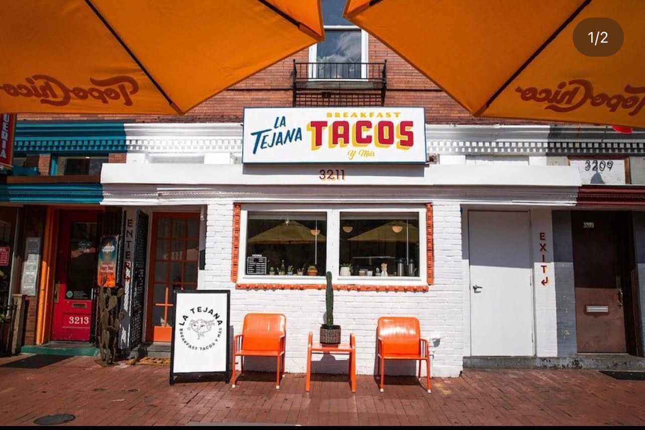 La Tejana's storefront in Mount Pleasant