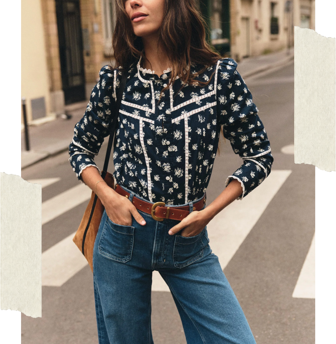 ditsy floral blouse