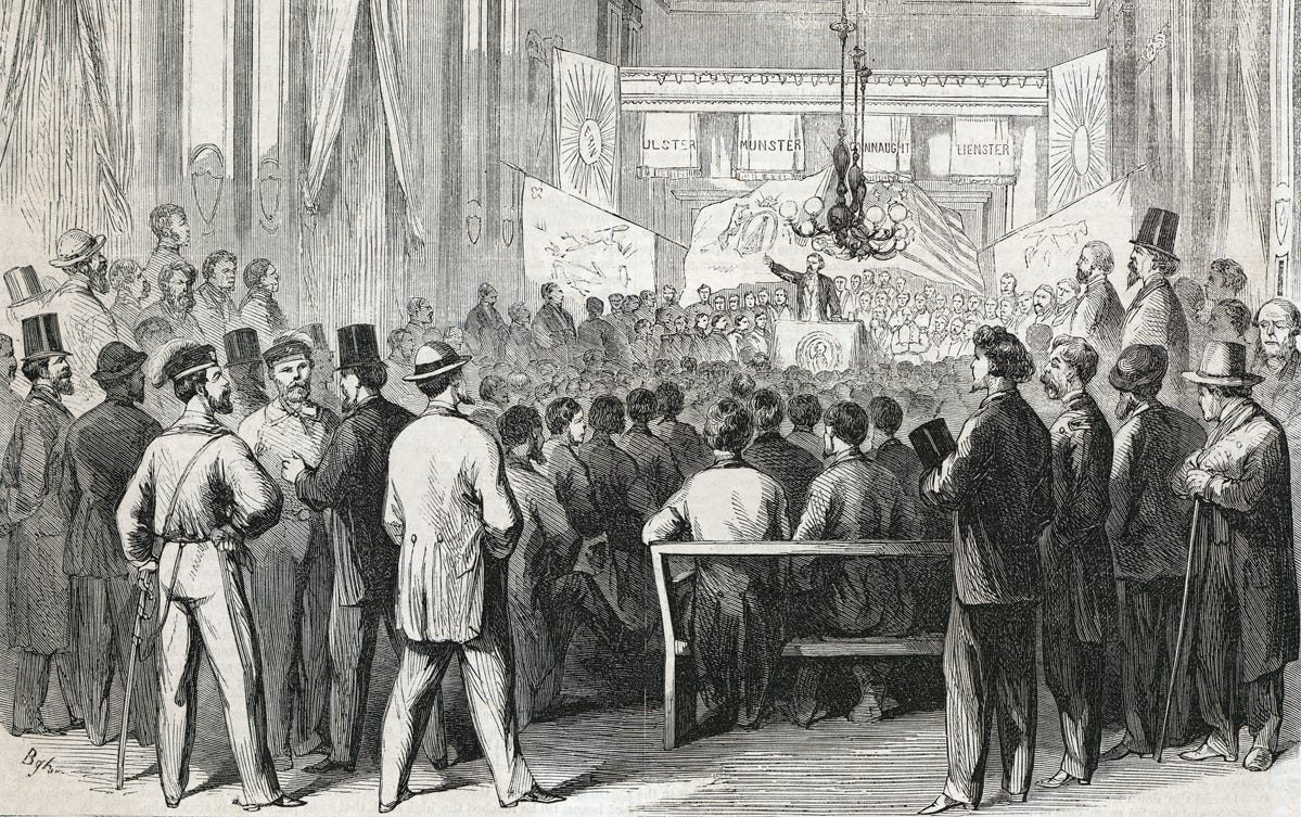 芬尼亚兄弟会位于纽约城总部的一次聚会