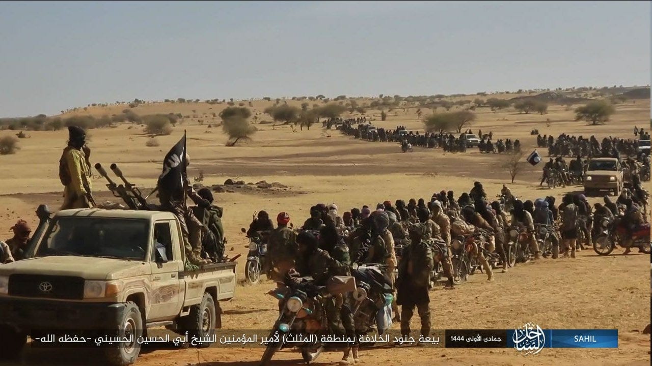 Cᴀʟɪʙʀᴇ Oʙsᴄᴜʀᴀ on X: "#Sahel: A Bay'ah photoset showing a fairly massive  amount of ISIS militants in #Mali was released. Militants armed with  ZU-23-2 autocannon, ZPU-2 dual autocannon, and of course a