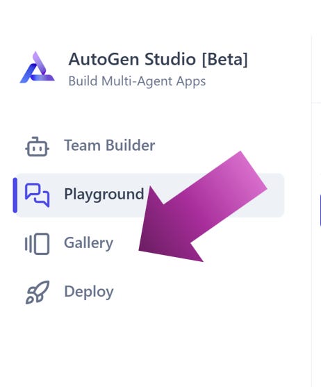 Click on 'Gallery' in the menu.