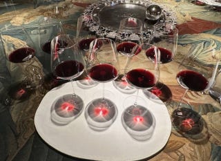 Cabernets in the tasting Cabernets in the tasting