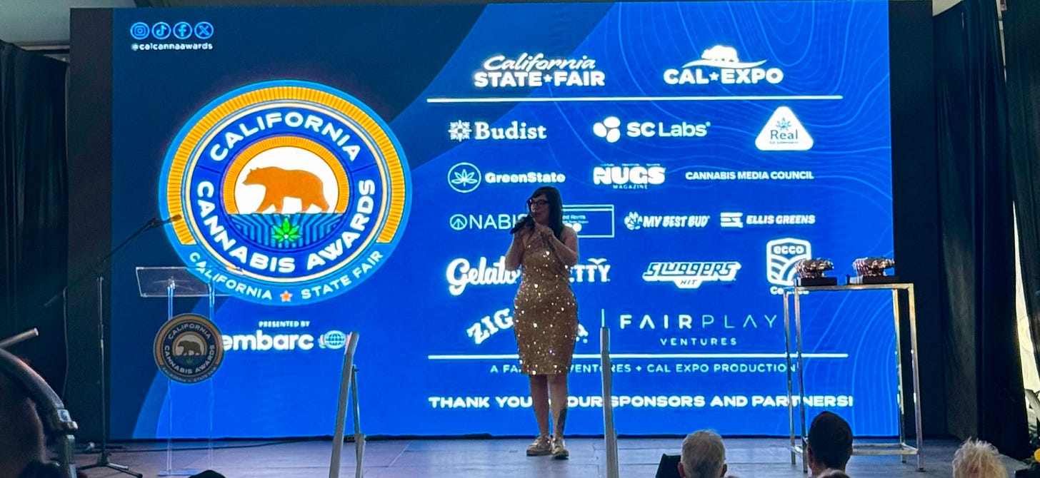 Rachelle Gordon hosting the 2026 California Cannabis Awards at the California State Fair
