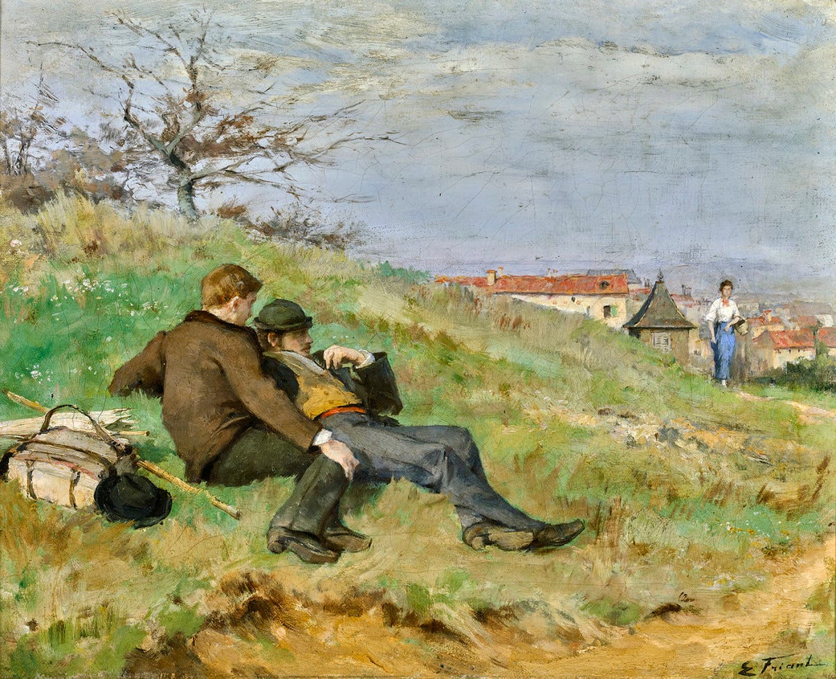 Émile Friant - Le Repos des Artistes (v. 1880) Émile Friant - Le Repos des Artistes (v. 1880)