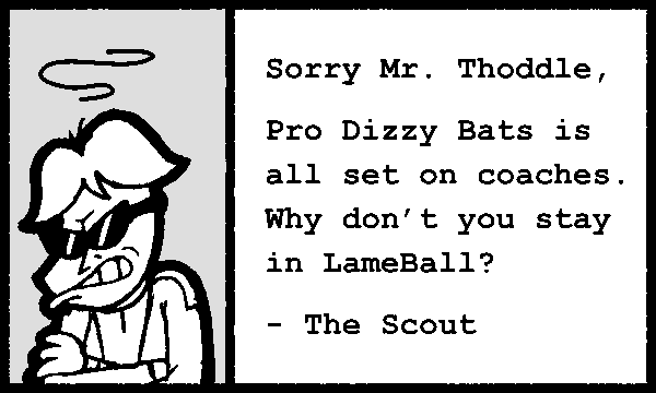 Coach Thoddle and a mock-up of the letter that he may have received. The original was shredded, burned, and swallowed