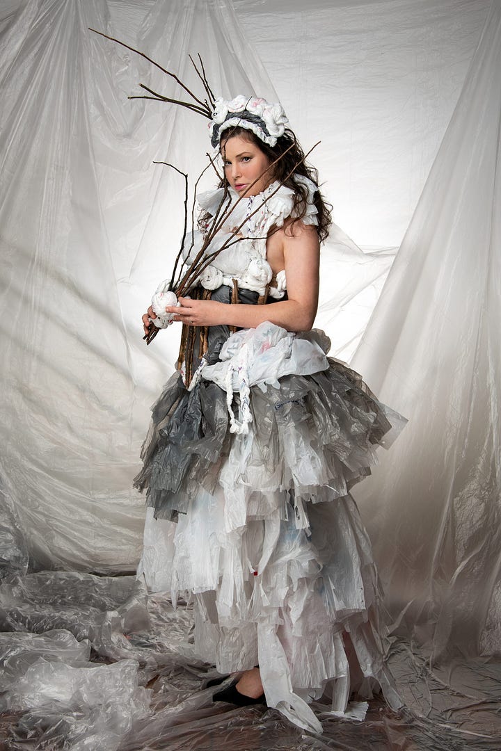 All made from grocery bags.