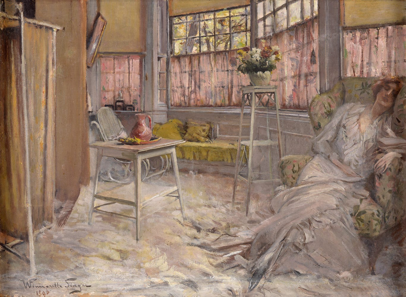 Winnaretta Singer. Etude d'Interieur. 1896. Öl / Leinwand. 42 x 56cm