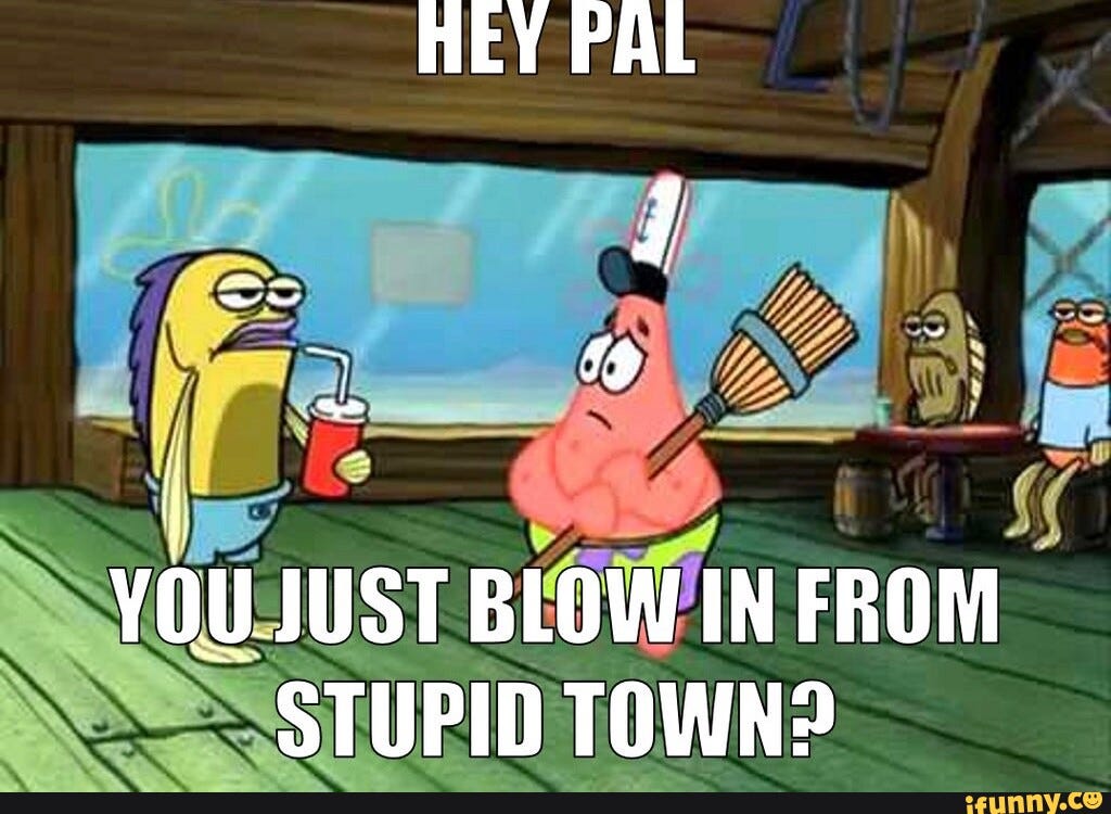 HEY PAL YOU JUST BLOW IN FROM STUPID TOWN? - iFunny Brazil HEY PAL YOU JUST BLOW IN FROM STUPID TOWN? - iFunny Brazil