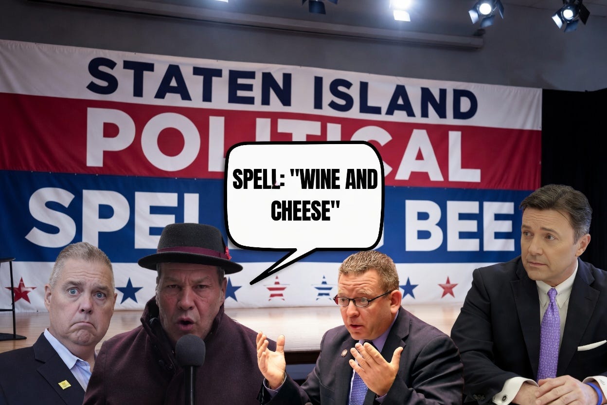 Staten Island Spelling Bee: Tabacco vs Reilly turns Staten Island GOP primary into petition war, feud, and satire defined by one word: SWALT.