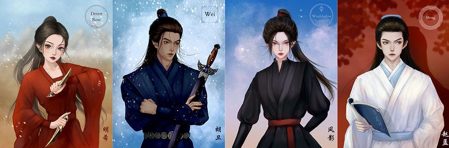 children of the desert main characters