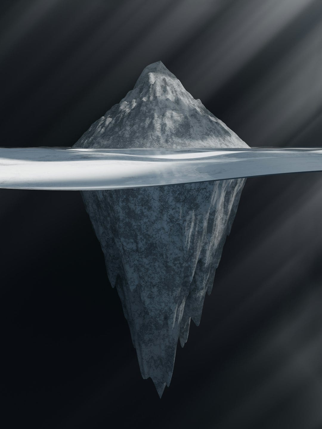 a blender made iceberg. a blender made iceberg.