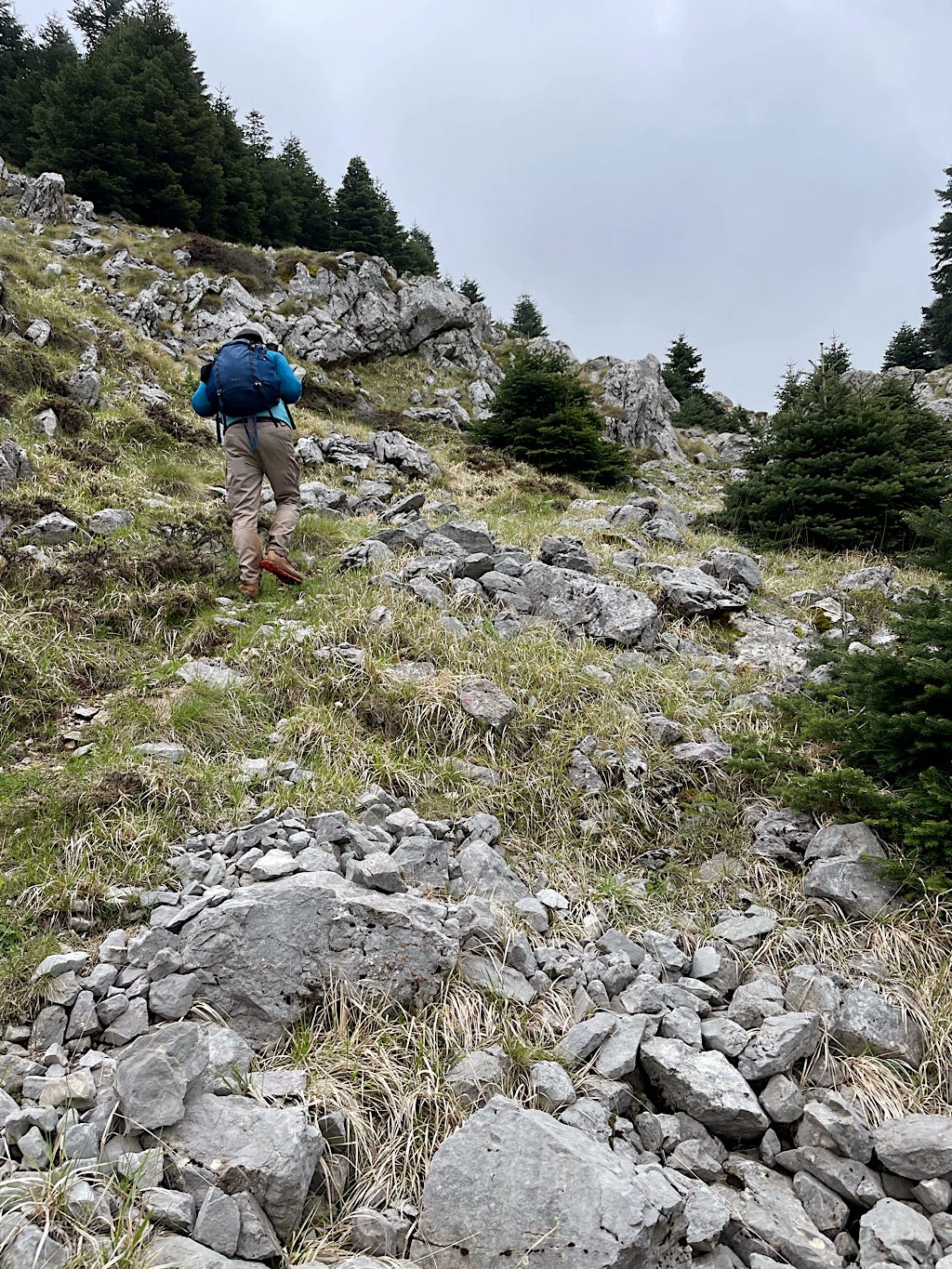 This is a very rocky walk.