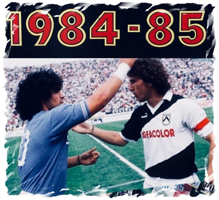 Napoli – Verona 5-0, 20 Ottobre 1985: Maradona megl 'e Pelè
