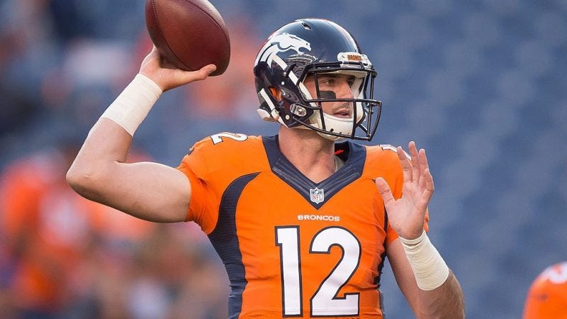 mark sanchez helping paxton lynch starting shot mark sanchez helping paxton lynch starting shot