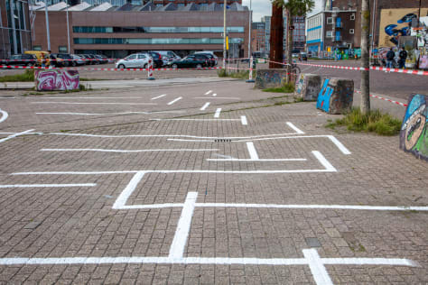 Ilke Gers, Desire Lines, NDSM-Werf, Amsterdam, 2020 [© Ilke Gers. Photos: © Luuk Kramer]