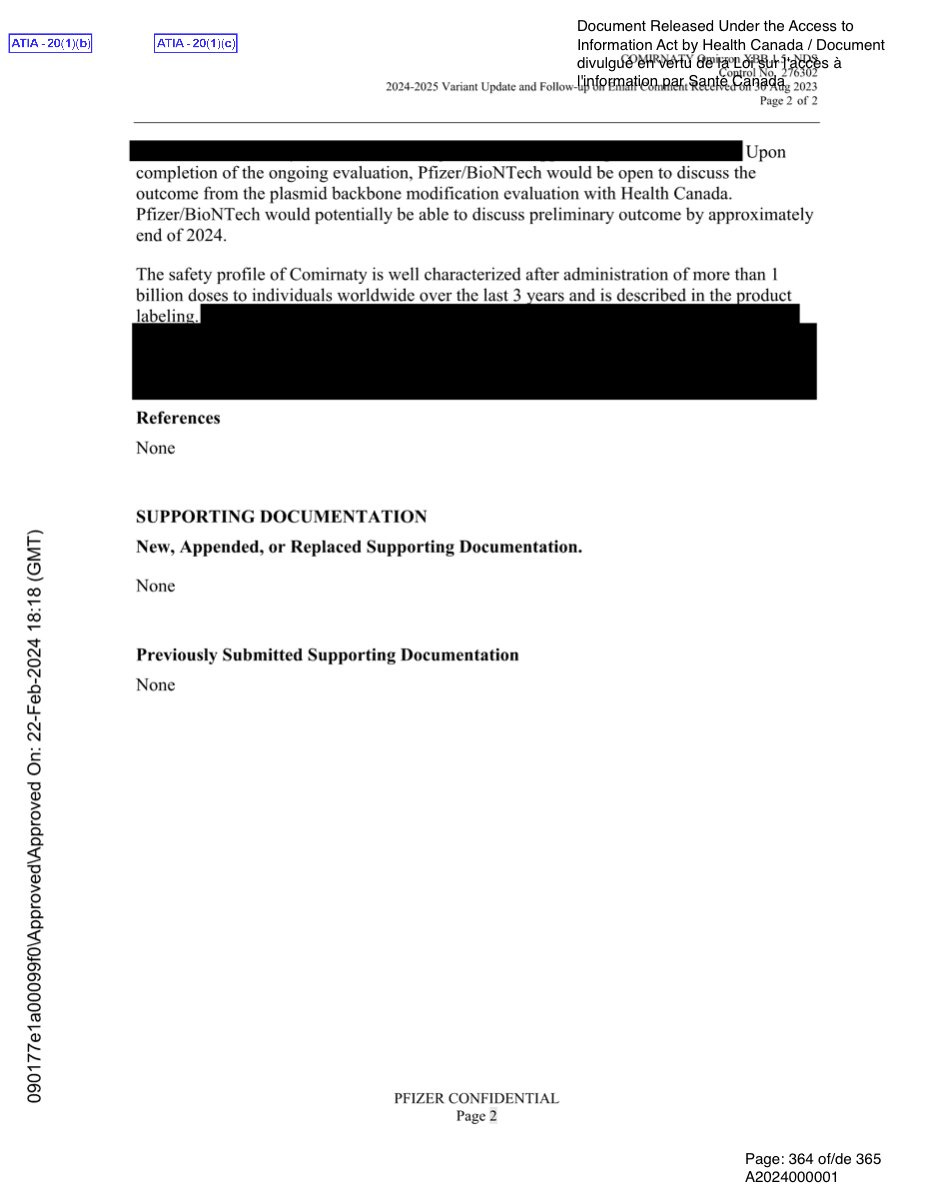 Pfizer confirmed presence of SV40 promoter in vaccine manufacturing ...