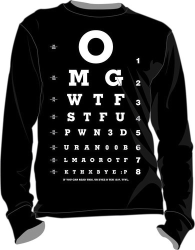 eye test funny T-shirt i saw on the web thought i make one for myself eye test funny T-shirt i saw on the web thought i make one for myself