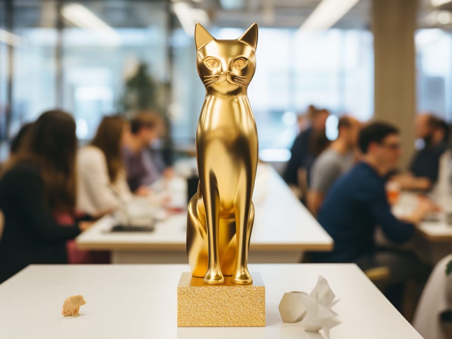Illustrative replica of my ‘Most Valuable Cat Herder’ award from previous colleagues. One of my finest feline achievements! Illustrative replica of my ‘Most Valuable Cat Herder’ award from previous colleagues. One of my finest feline achievements!