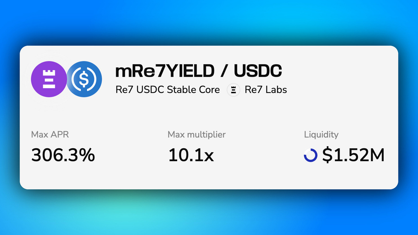 Borrow USDC against mRe7YIELD. Or just Multiply it.