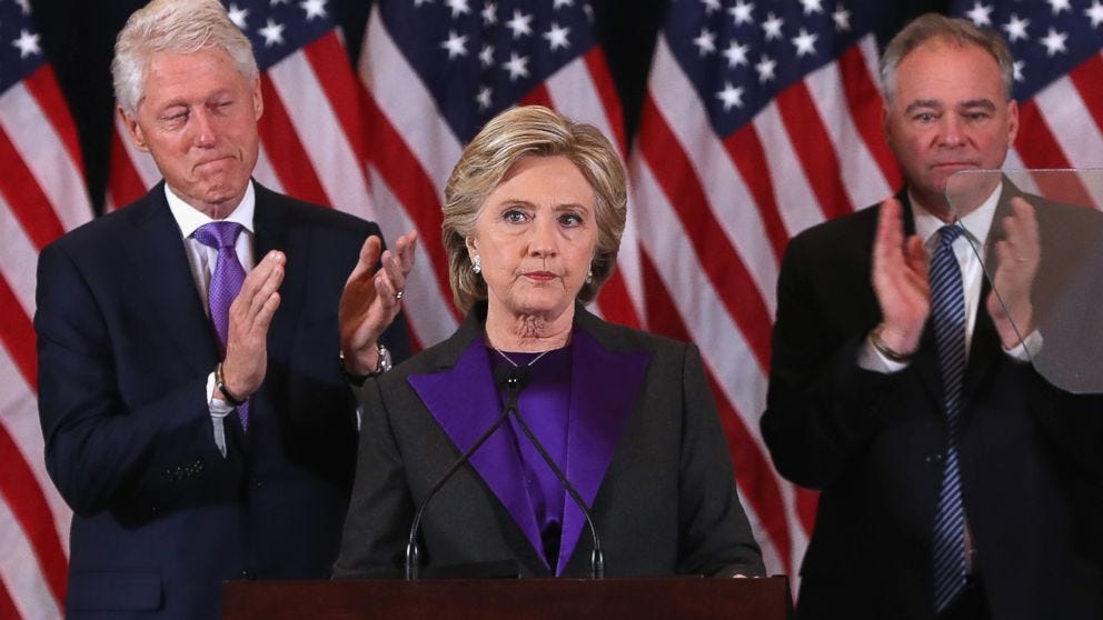Hillary Clinton Publicly Concedes: 'This Is Painful, and It Will Be for a  Long Time' - ABC News