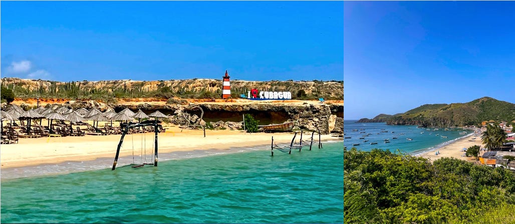 A beach with a lighthouse and a body of water

AI-generated content may be incorrect.