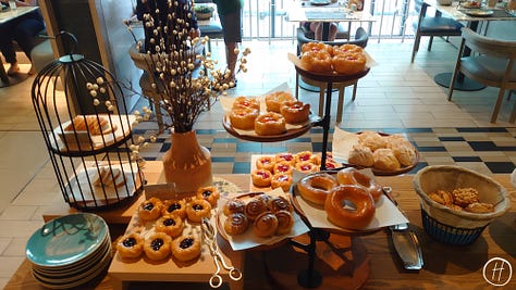 Breakfast selection at Courtyard by Marriott