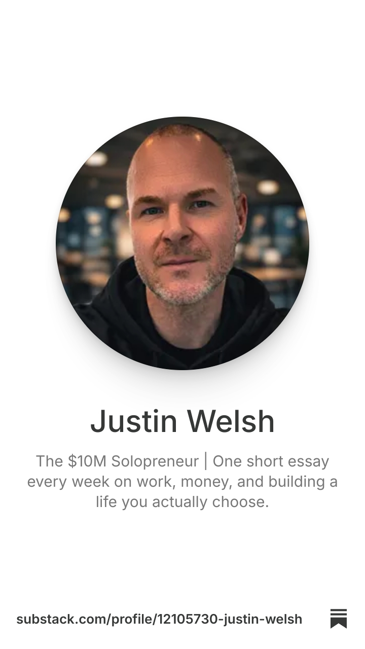 Justin Welsh | Substack