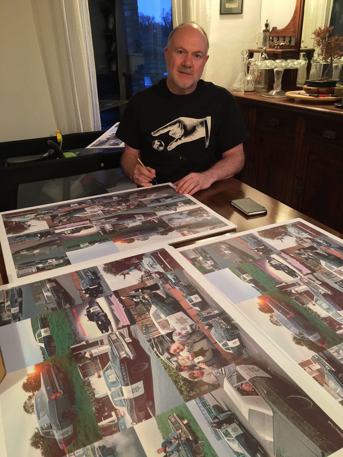 Ford Timelord returns to work on The Project to Uncover Ancient Hill Figures – 111 Lithographic Prints by Flinton Chalk