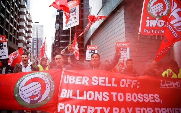 Ride Sharing drivers not happy Ride Sharing drivers not happy