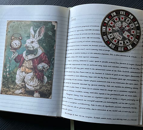 Photos of my notebook and noticeboard