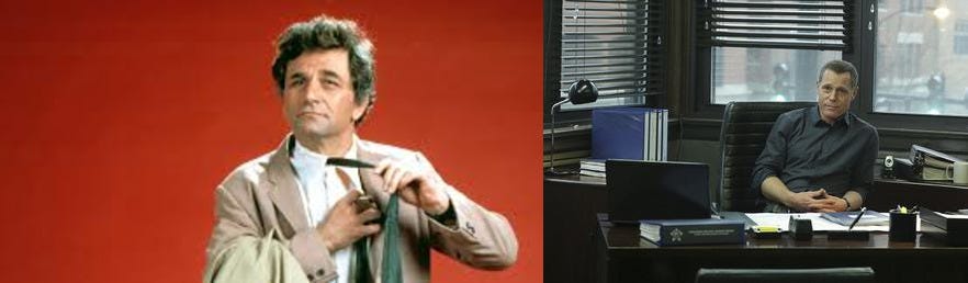 An image of Columbo and Hank Voight of Chicago PD