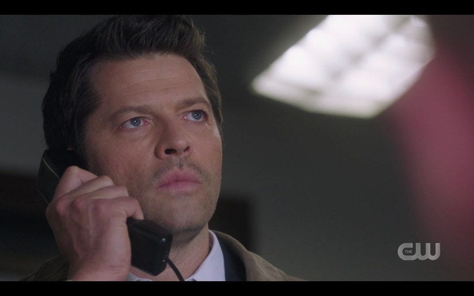 Castiel responds to Dean Winchester warning him about Chuck Castiel responds to Dean Winchester warning him about Chuck