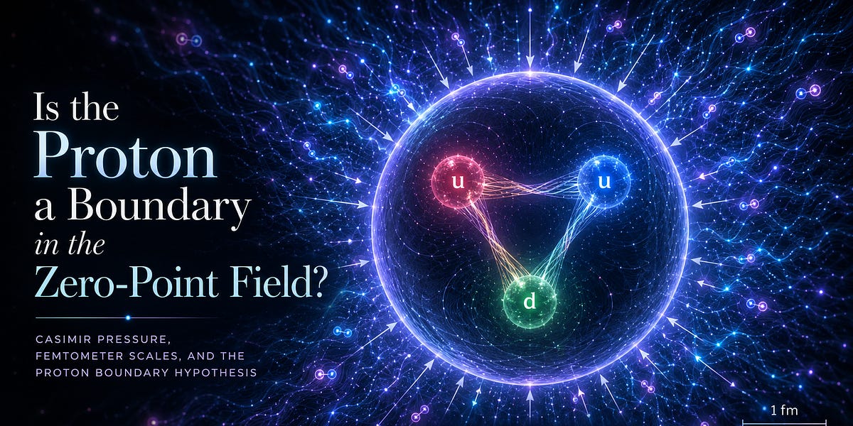 Is the Proton a Boundary in the Zero-Point Field?