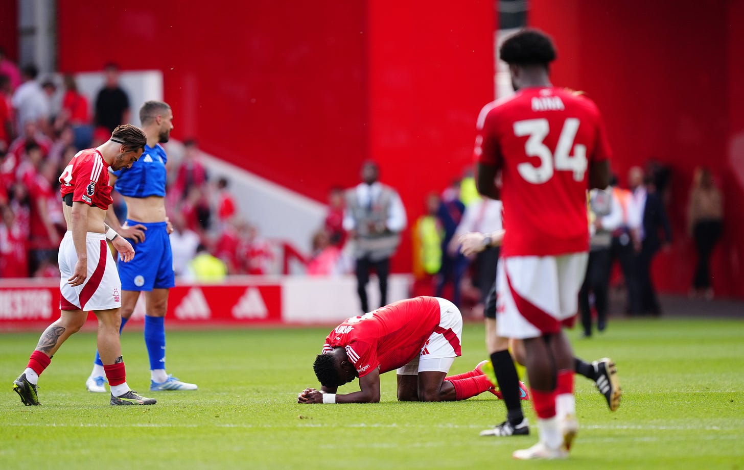 Taiwo Awoniyi has suffered a life-threatening abdominal injury