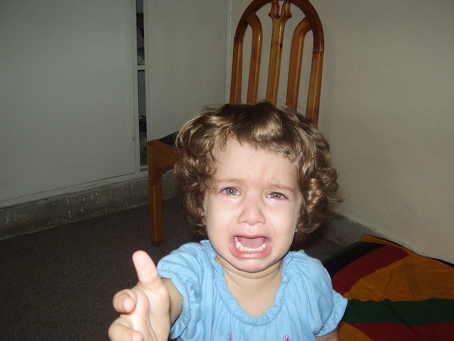 a photo of six year old me being dramatic