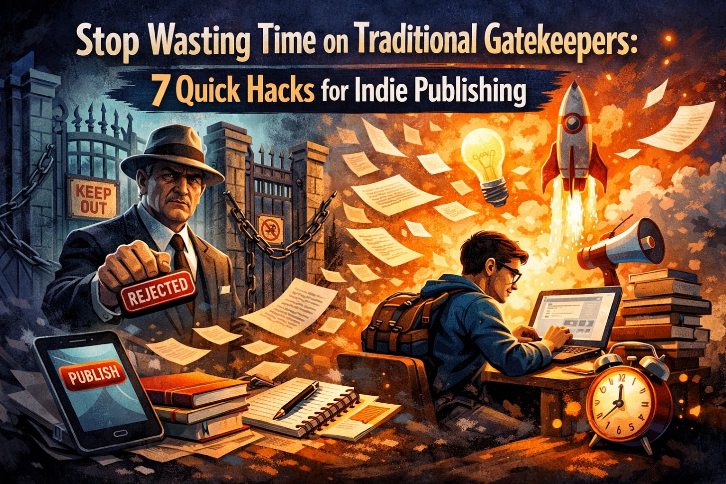 [HERO] Stop Wasting Time on Traditional Gatekeepers: 7 Quick Hacks for Indie Publishing