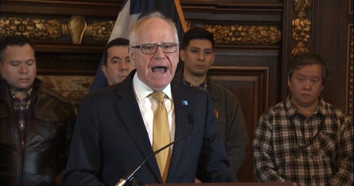 WATCH: Tim Walz Demands US Taxpayers Pay for “Damage” Caused by ICE in Minnesota